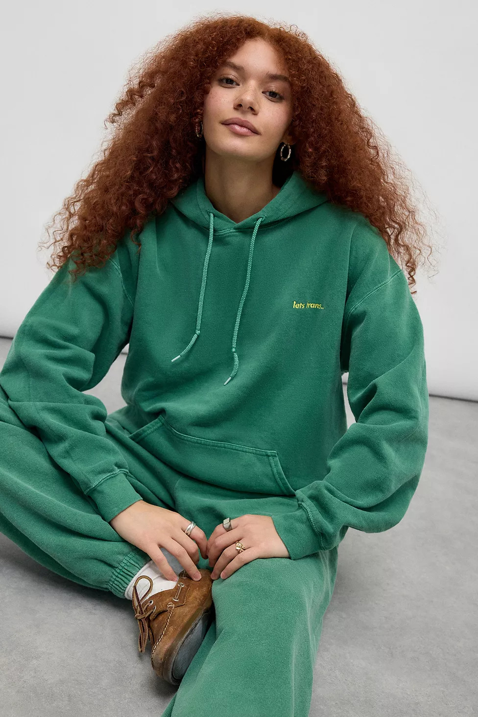 iets frans... Racing Green Hoodie | Urban Outfitters UK
