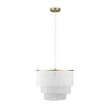 Globe Electric 61093 Pendant Lighting, Modern, White, Fringe | Amazon (US)