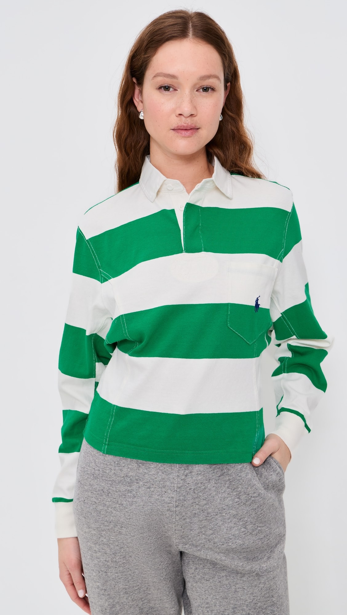 Vintage Jersey Polo Top | Shopbop