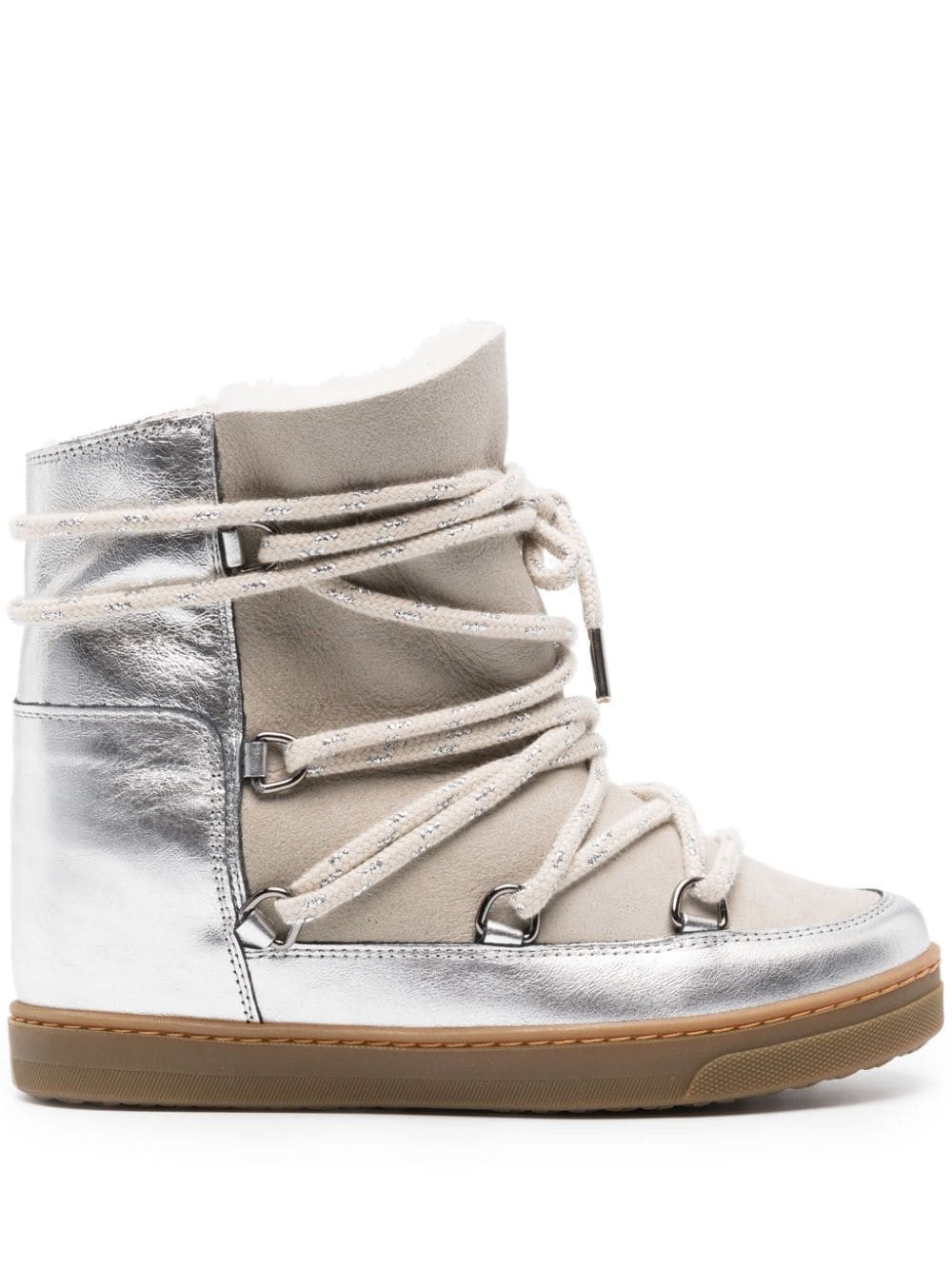 ISABEL MARANT Nowles snow boots - Silver | Farfetch Global