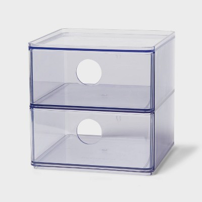 Clear Stackable Drawer - Brightroom™: Plastic Shower Organizer & Bath Caddy, 6"x6"x6" | Target