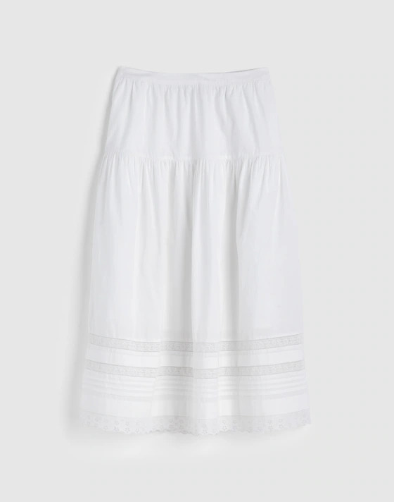 Pintucked Midi Skirt | Madewell