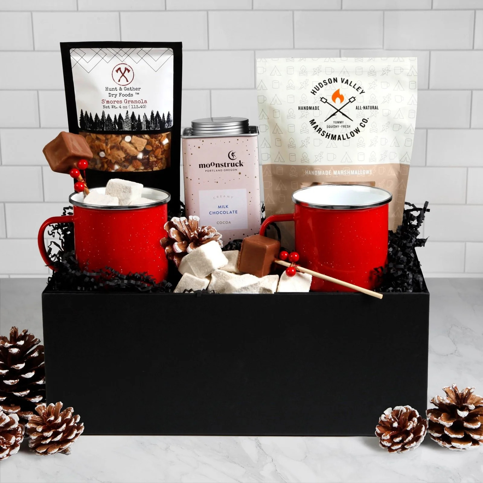 Cozy Campfire Hot Chocolate Gift Set with 2 Thermosteel Mugs | HomeWetBar.com