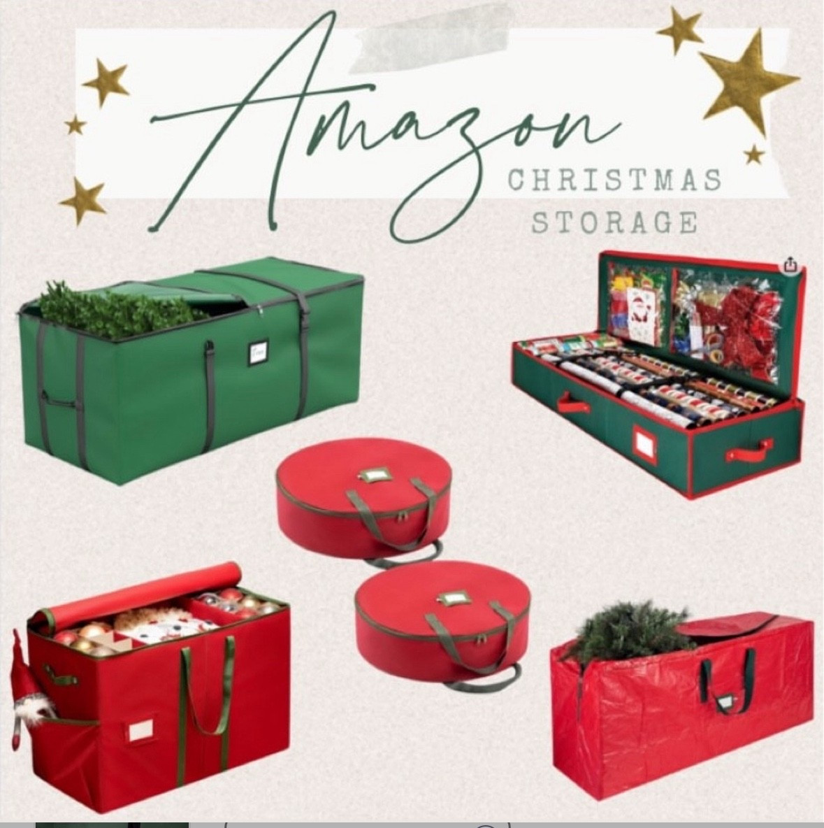 Christmas storage // amazon finds 



#LTKHoliday #LTKHome #LTKFindsUnder50