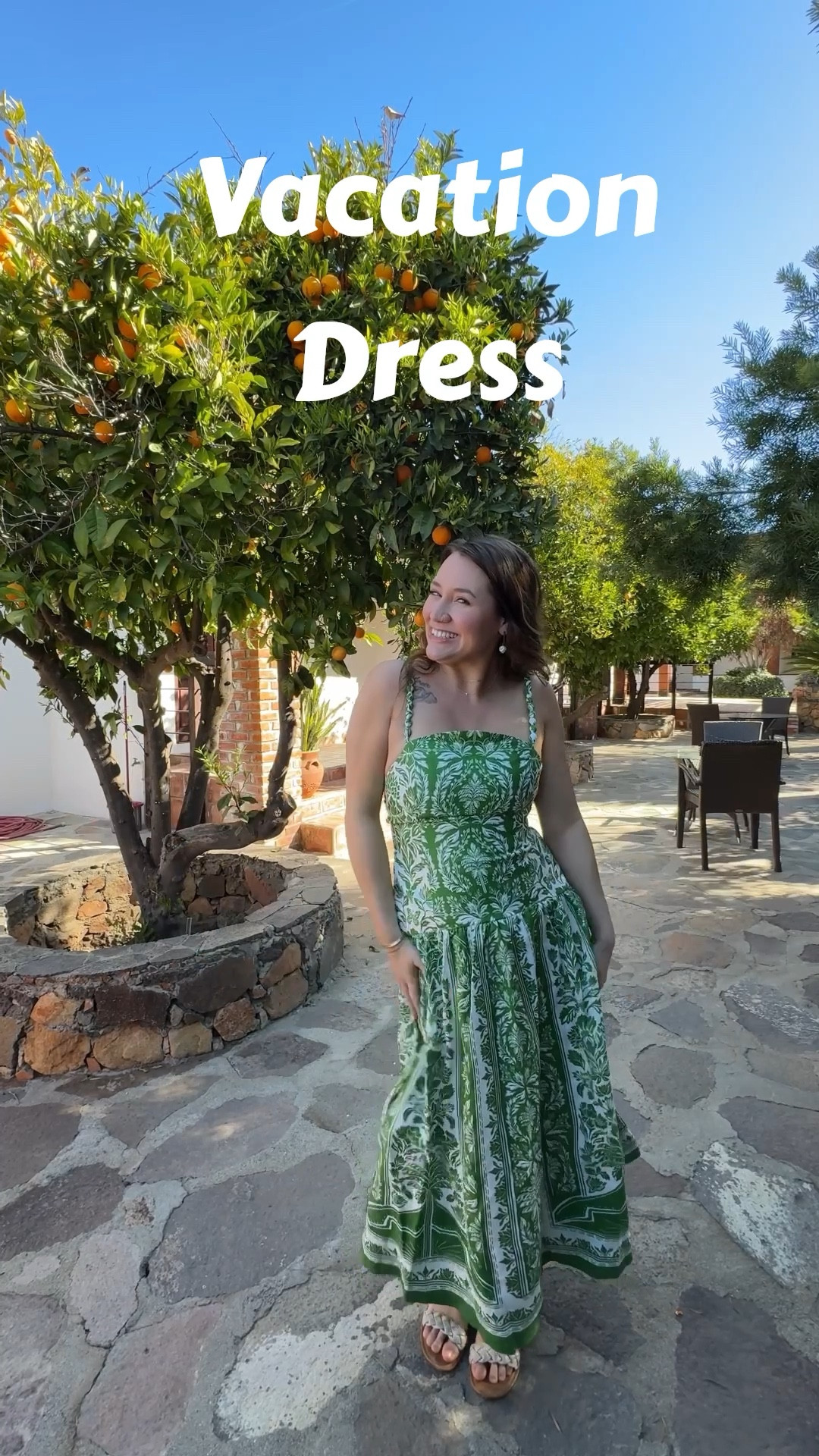 My favorite vacation dress! Most complimented dress! Farm Rio. Sustainable fashion. Spring midi dress. Vacation musts. Vacation ootd. Mexico vacation dress. Farm Rio Dress 

#LTKTravel #LTKWedding