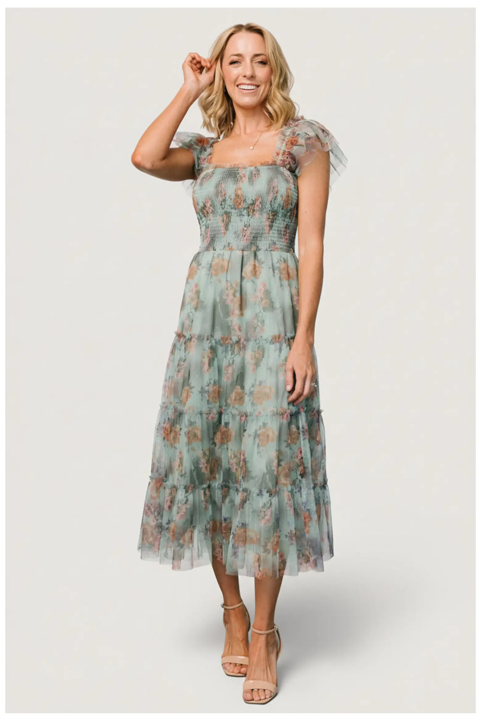 Baltic B\u00f8rn Clementine Tulle Midi Dress (Women) | Nordstrom | Nordstrom
