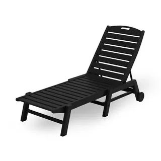 POLYWOOD Nautical Wheeled Stackable Chaise Lounge | Bed Bath & Beyond