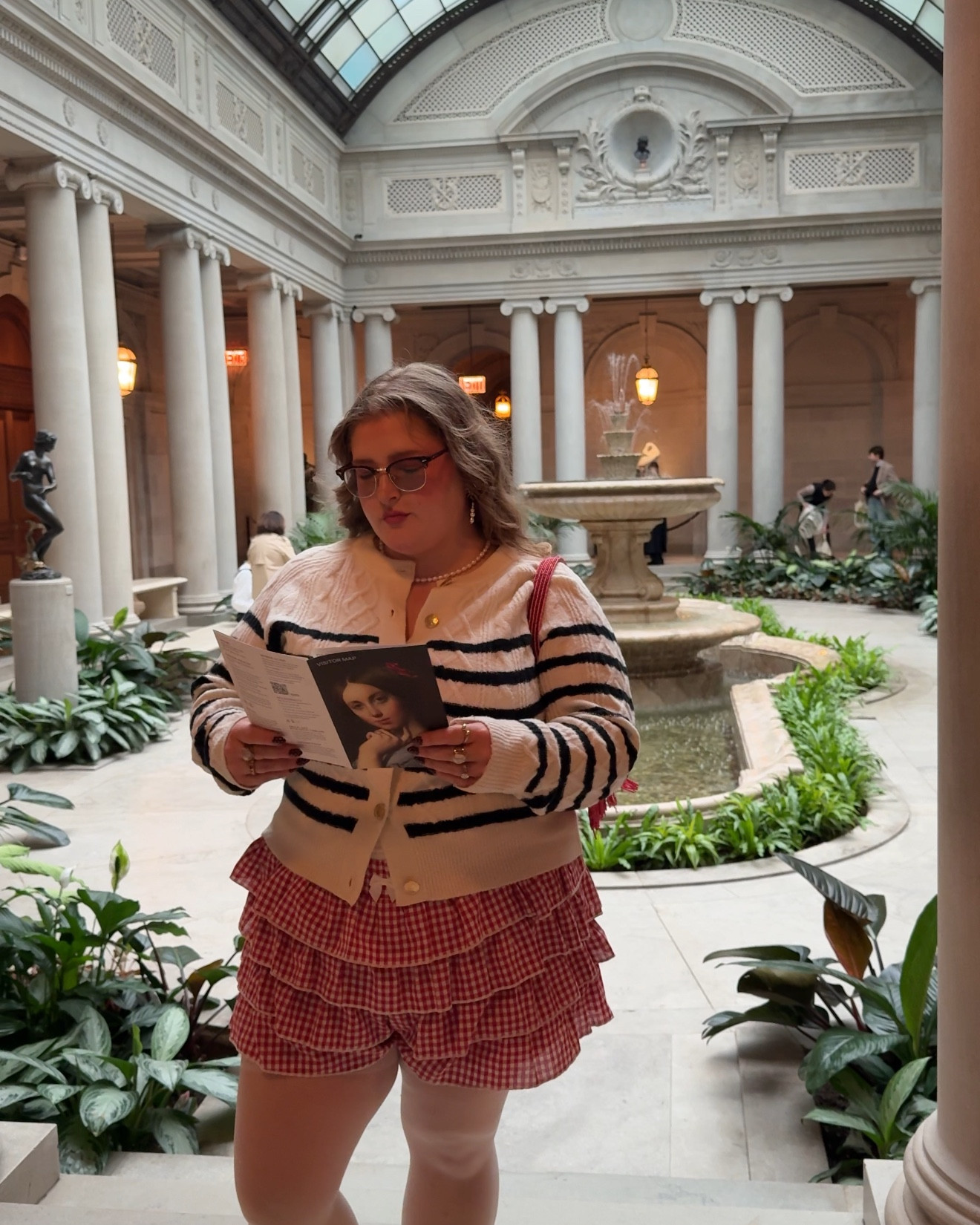 Plus size spring outfit of the day • what I’m wearing to a museum day in NYC as a size 16 plus size girlie • plus size bloomer shorts style for spring 

#LTKPlusSize #LTKootd