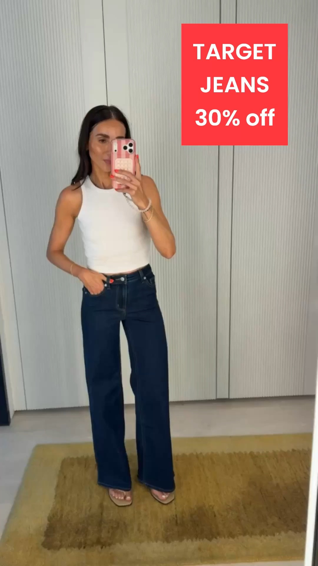 TARGET JEANS 30% off. Target jeans, I'm in size 2.

#LTKSaleAlert