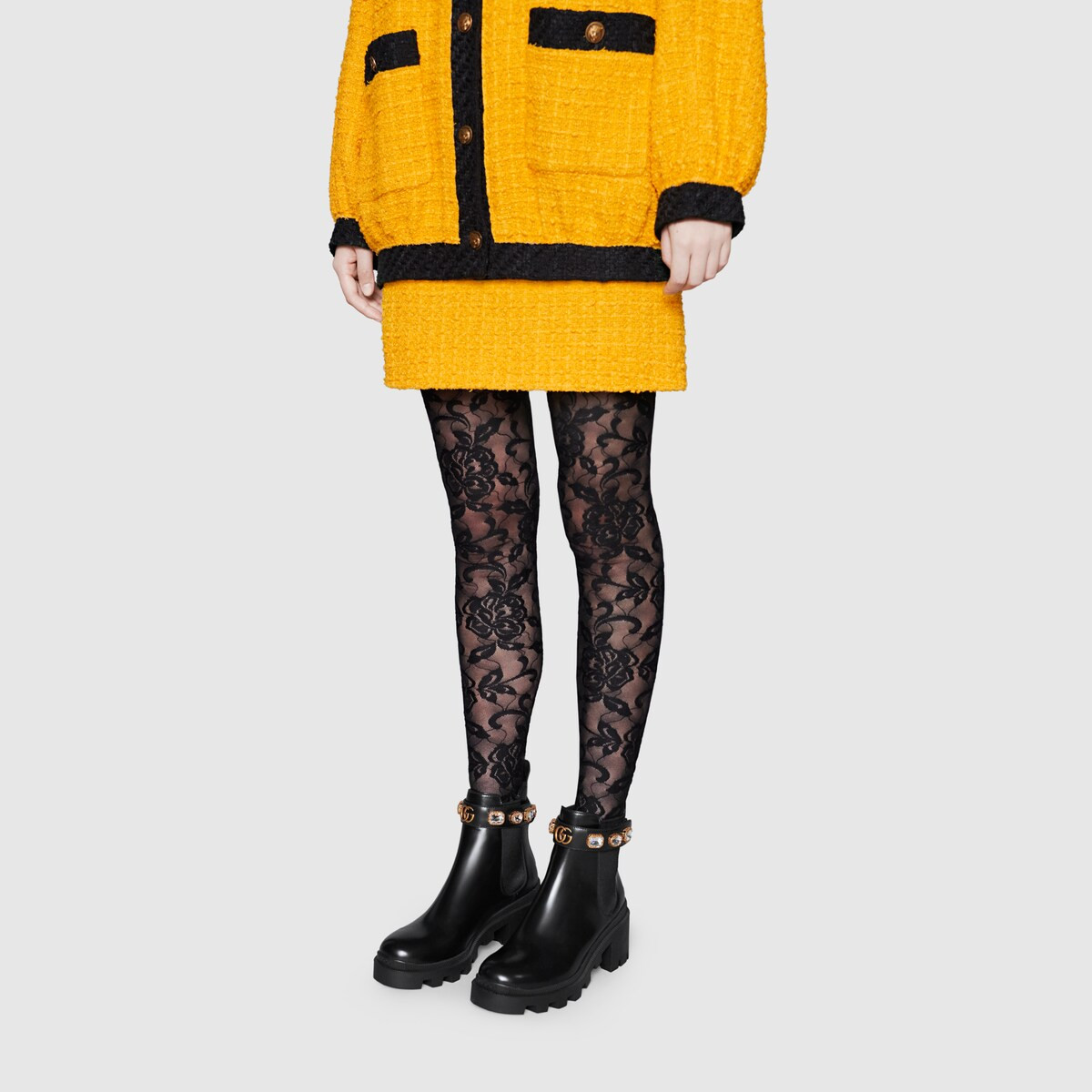 Gucci Leather ankle boot with belt | Gucci (US)