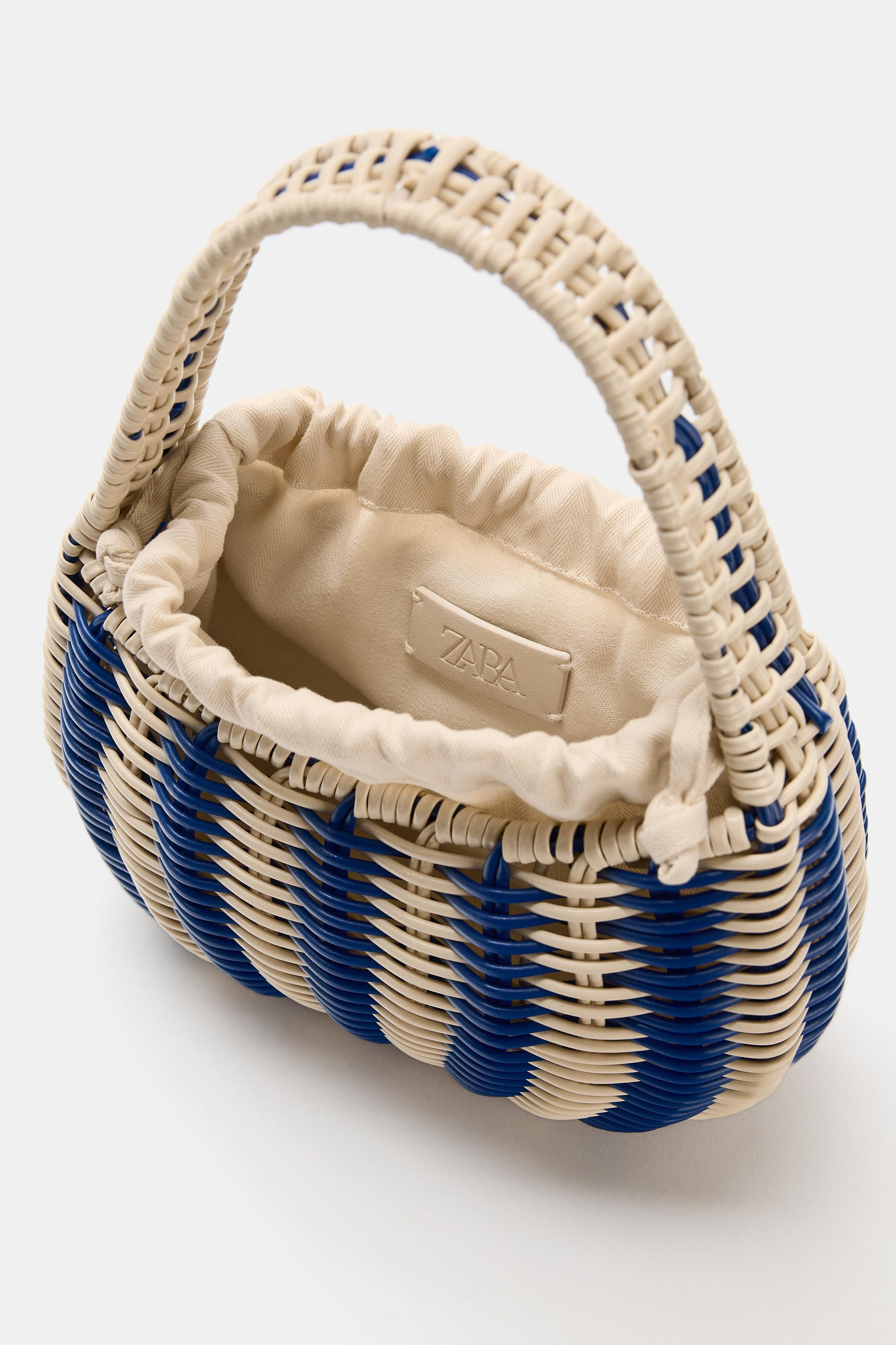 RIGID WOVEN HANDBAG | Zara Canada