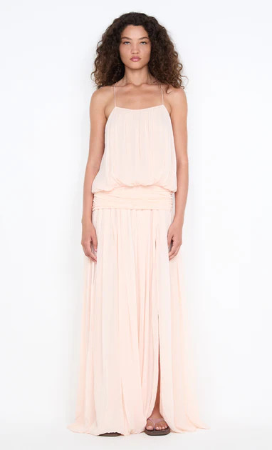 CAMILLE BLOUSON DRESS - PEACH | Bec & Bridge (Global)
