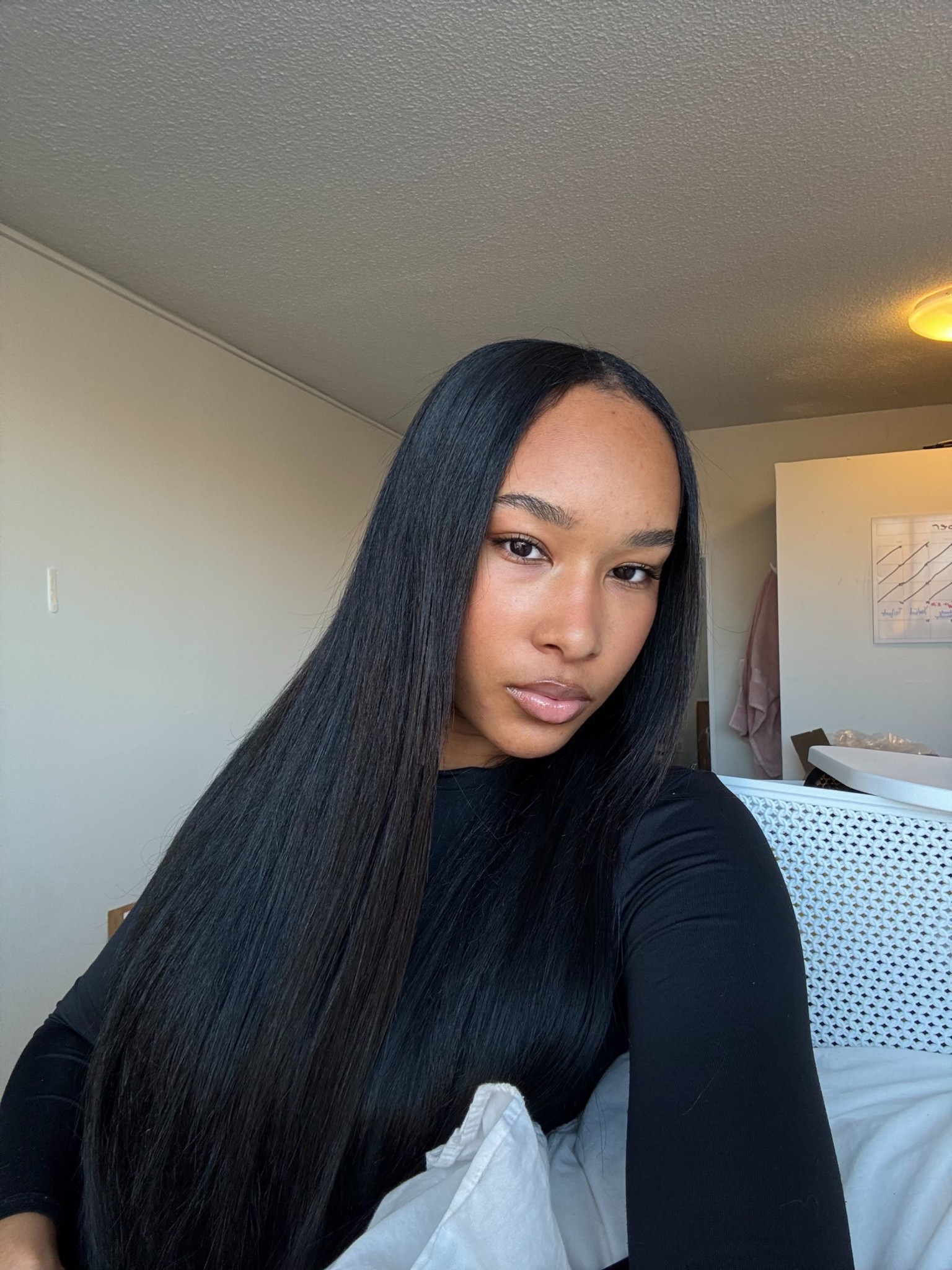 Do you want your silk press this shiny?!?! Use my products listed below, not only will you get this result but you also will minimize your heat damage completely!