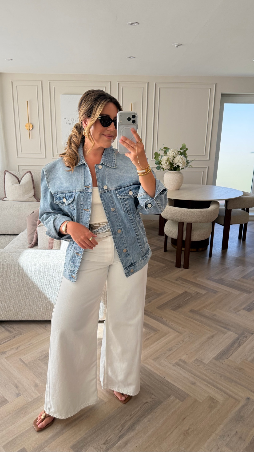 Jeans and a nice top week 10/10

Size down in the jeans
Size down in denim jacket
Vest top true to size 

#LTKjeans #LTKsummer #LTKspring
