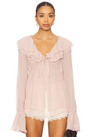 Vianna Top in Mauve | Revolve Clothing (Global)