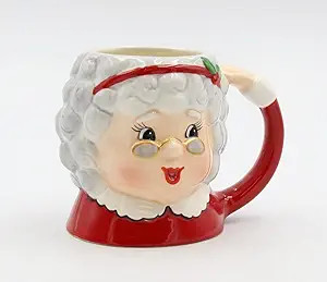 Fine Ceramic Christmas Mrs. Santa Claus Mug, 5-1/2" L C | Amazon (US)