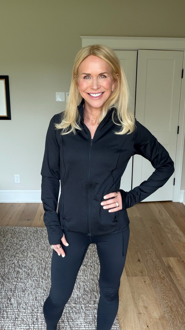 Check out this cute athletic jacket! I’m wearing a size small - I’m 5’5” & 130 lbs. Has the thumb holes and is the most buttery soft fabric. Perfect to wear to and from the gym!

#LTKfitnessgoals #LTKActive #LTKWorkwear