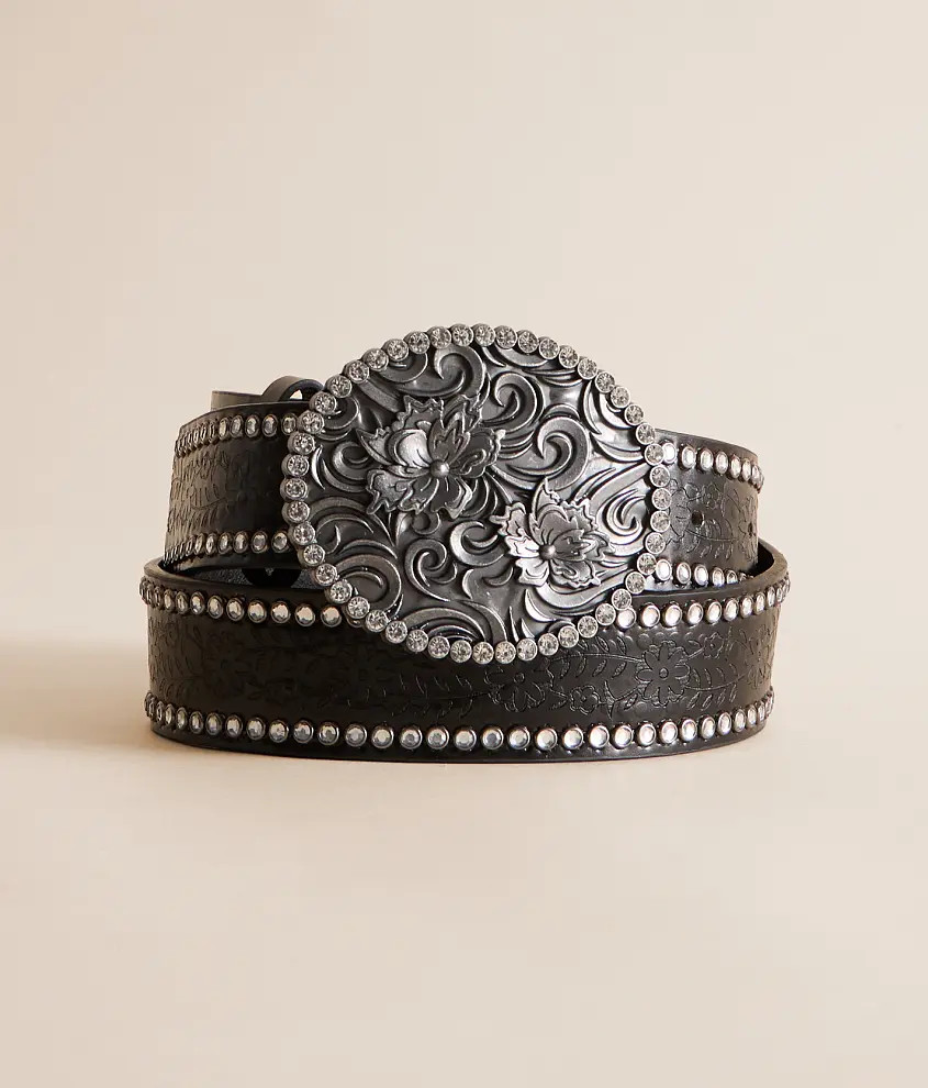 Floral Glitz Western Belt | Buckle