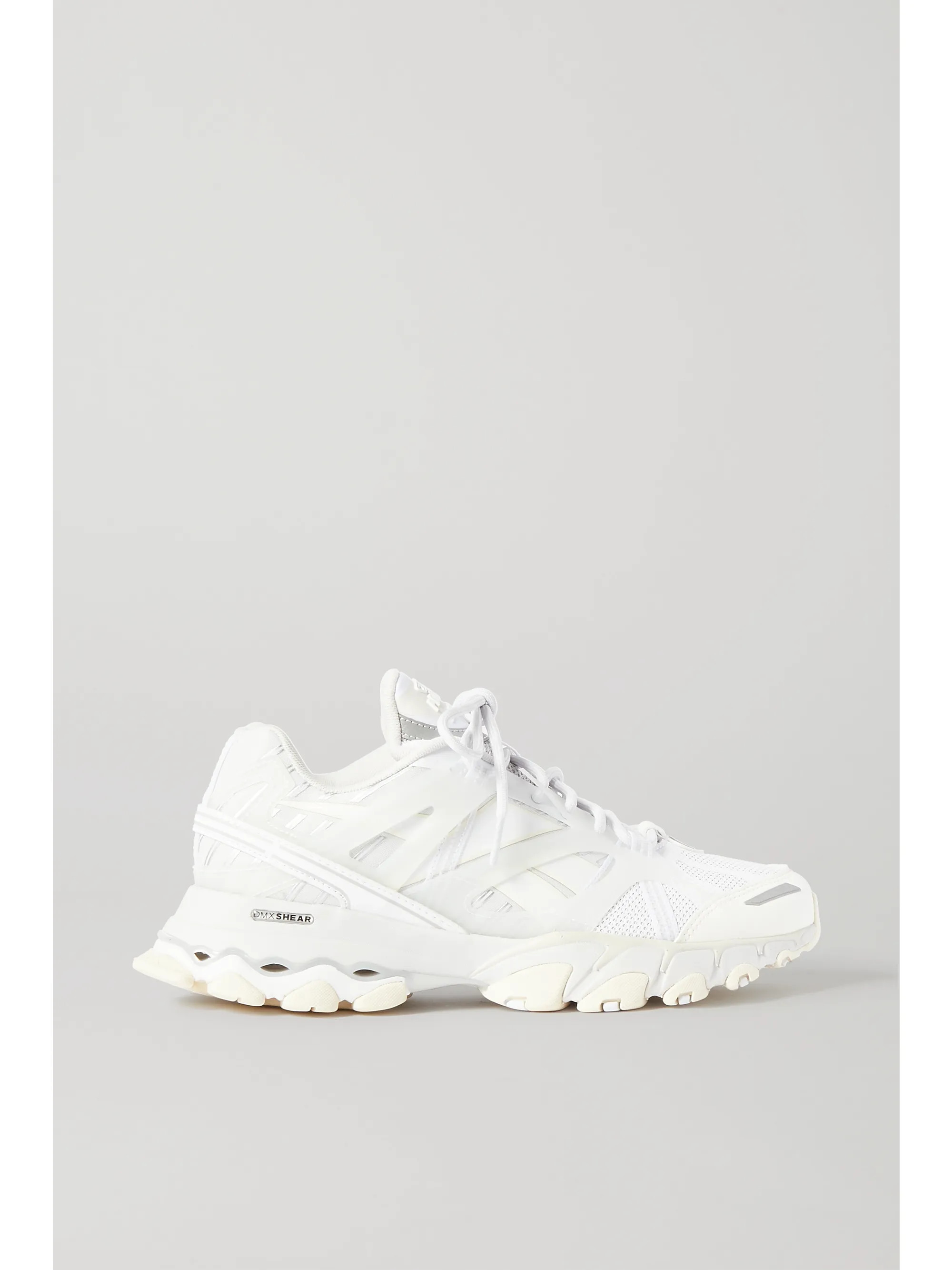White DMX Trail Shadow rubber-trimmed mesh sneakers | Reebok | NET-A-PORTER | NET-A-PORTER (UK & EU)