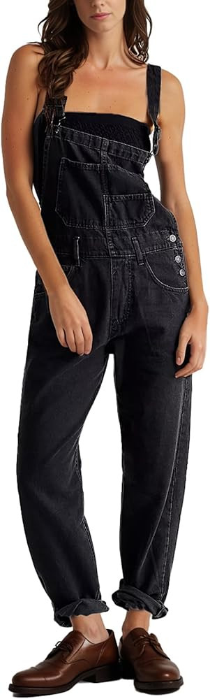 Womens Ziggy Denim Cotton Overalls Chic and Comfortable Jumpsuits with Front and Back Pockets | Amazon (US)