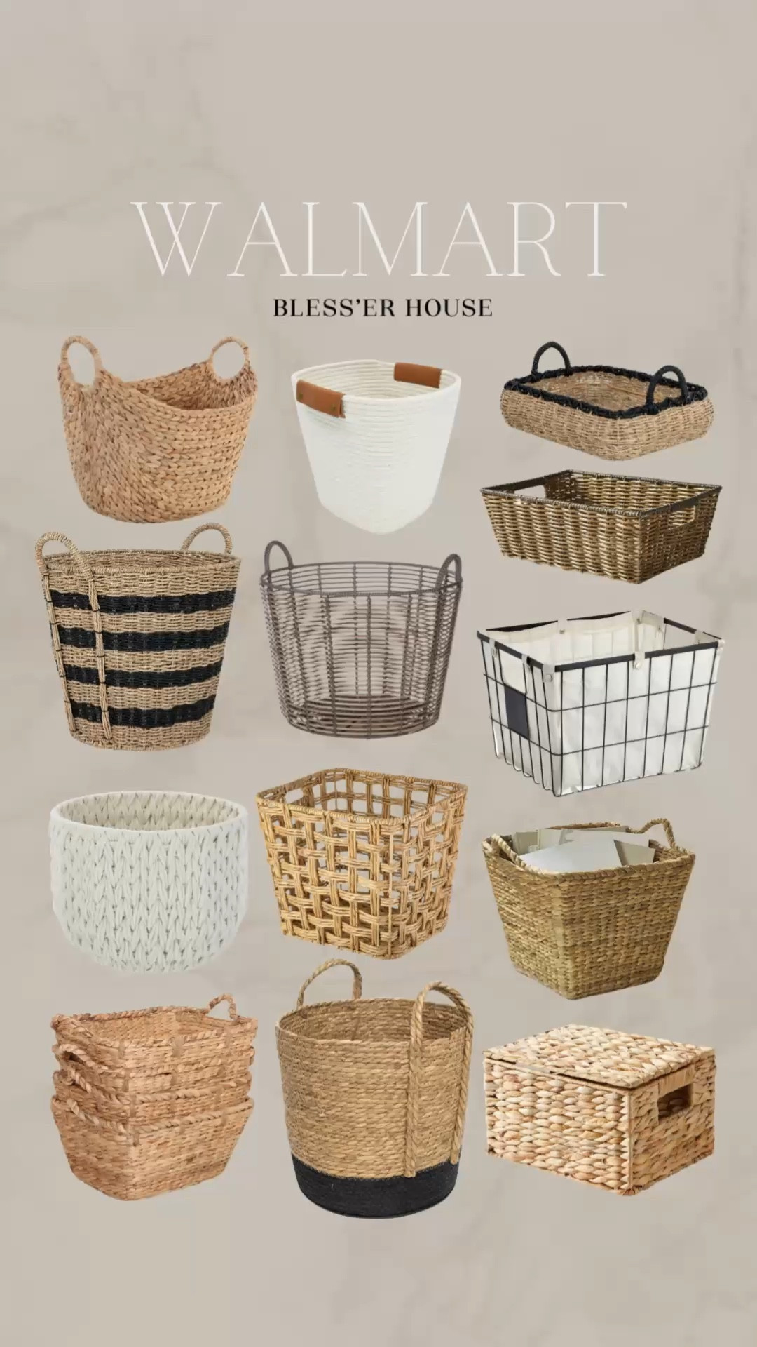 Walmart storage 

Baskets, bins, pantry storage, wicker basket, containers, laundry 

#LTKHome