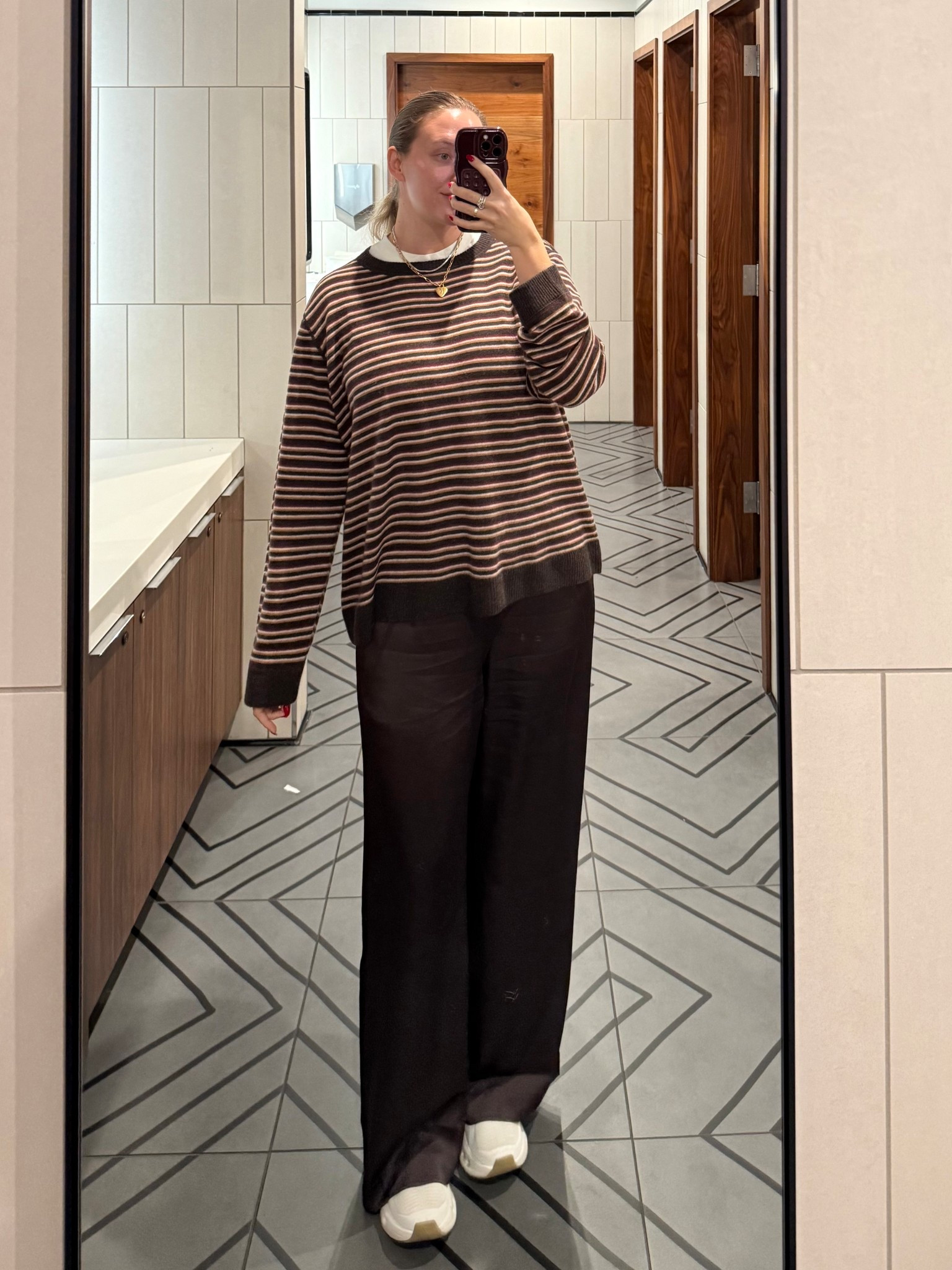 Easy travel day outfit combo: a comfy sweater & these satin pants. They don’t wrinkle after all of the travel needs! 

#LTKMidsize #LTKootd #LTKTravel