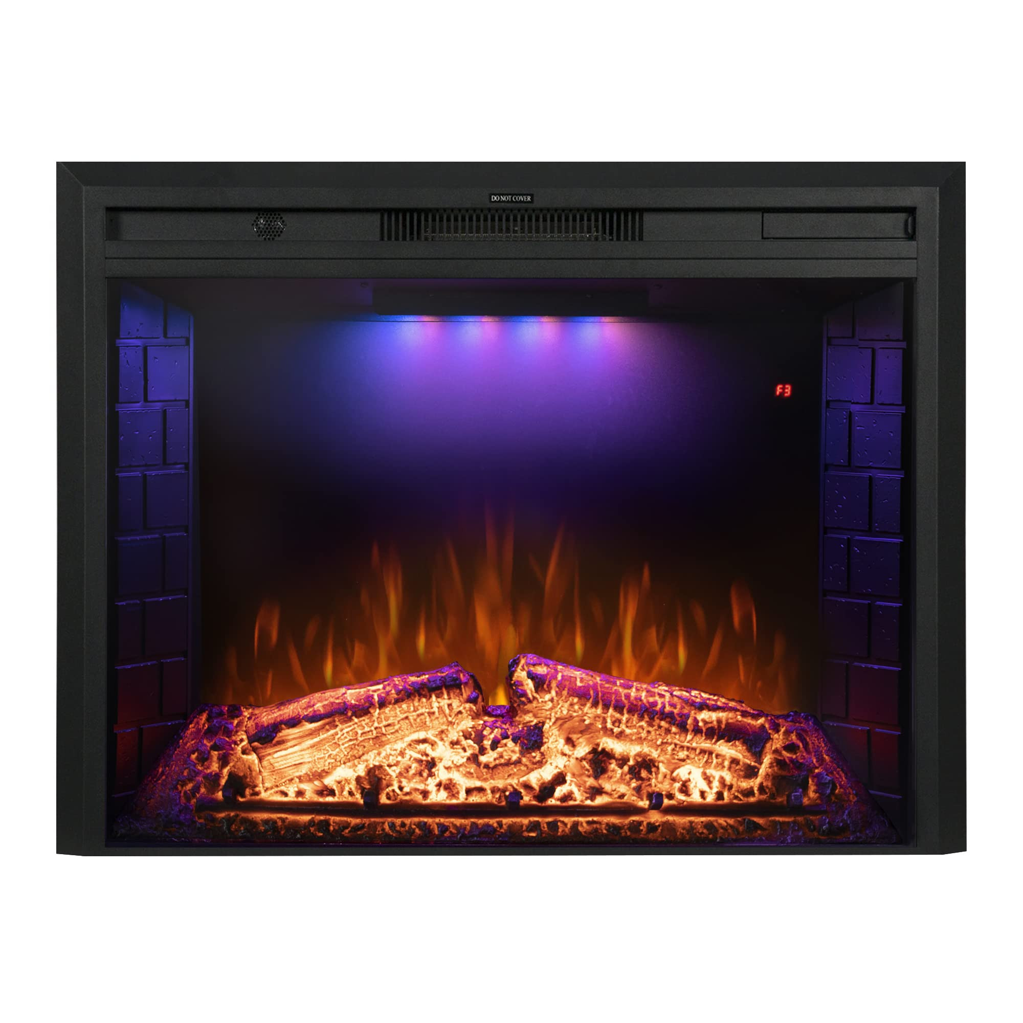 Benrocks 33'' Electric Fireplace Inserts, Recessed & Built in Wall Electric Fireplace Heater with... | Amazon (US)