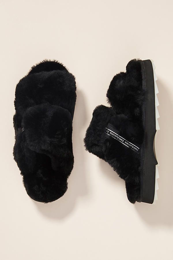 EMU Australia Wobbegong Sheepskin Slippers By EMU Australia in Black Size 10 | Anthropologie (US)