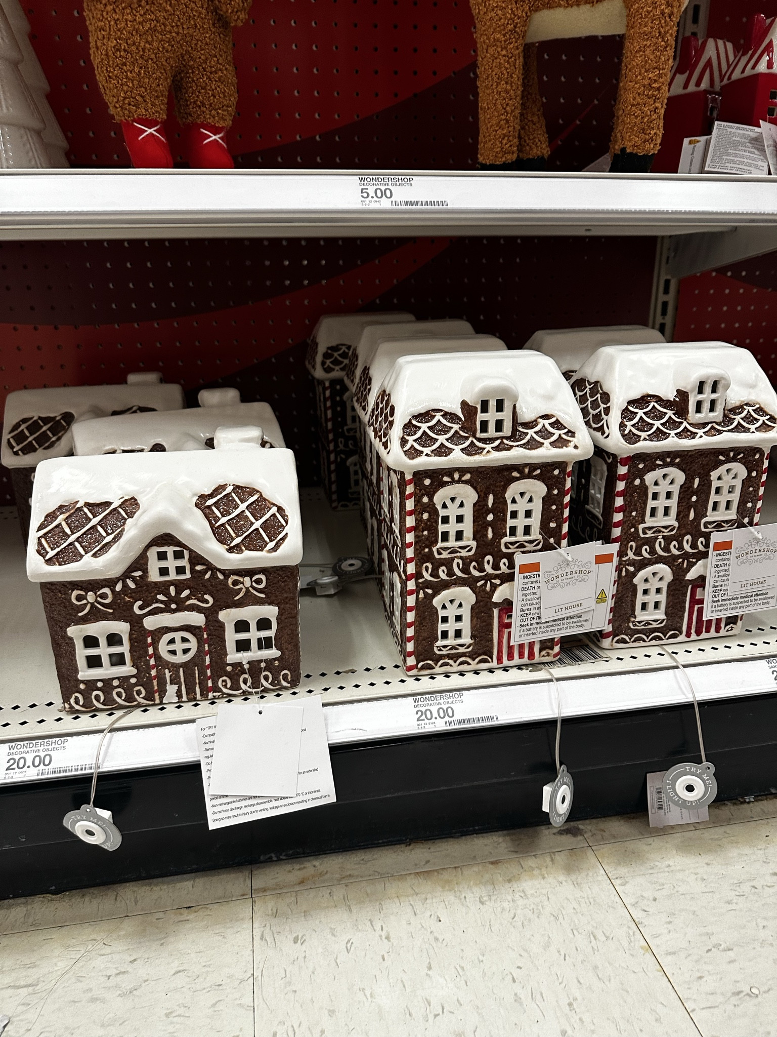 Gingerbread Christmas decorations at Targett