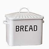 Your Heart's Delight White Enamelware Bread Box, Multi | Amazon (US)