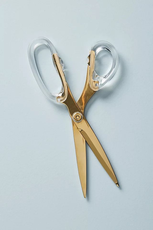 Golden Acrylic Scissors | Anthropologie (US)