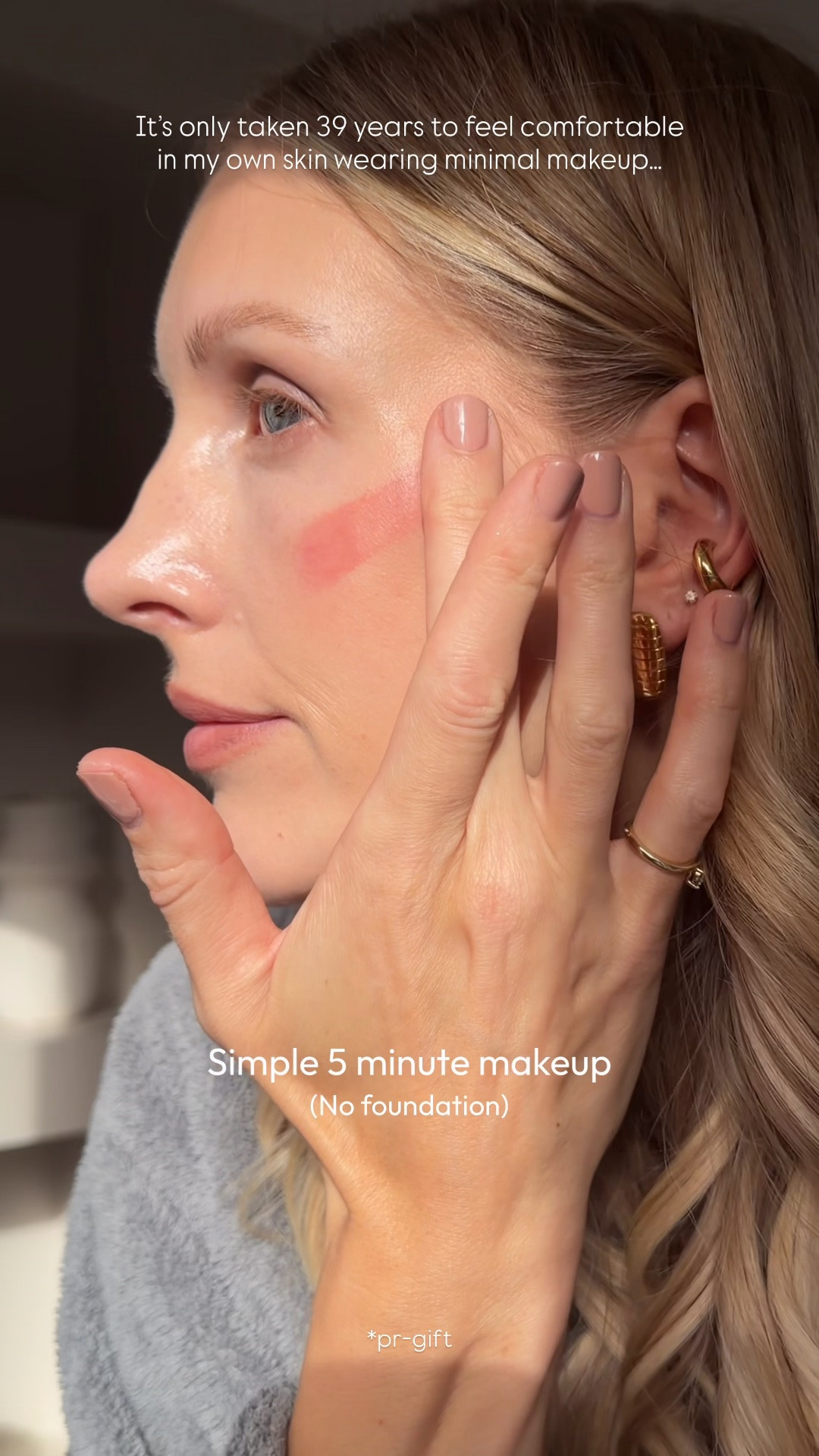 No foundation makeup - 5 minute makeup - 39 years old 🤍 Merit Beauty *pr (wearing IT cosmetics concealer)