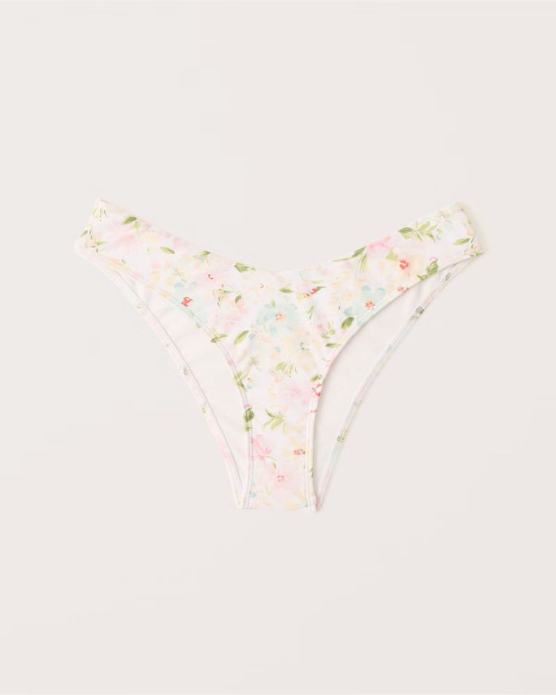 Women's Tall-Side High-Leg Cheeky Bottoms | Women's Swimwear | Abercrombie.com | Abercrombie & Fitch (US)