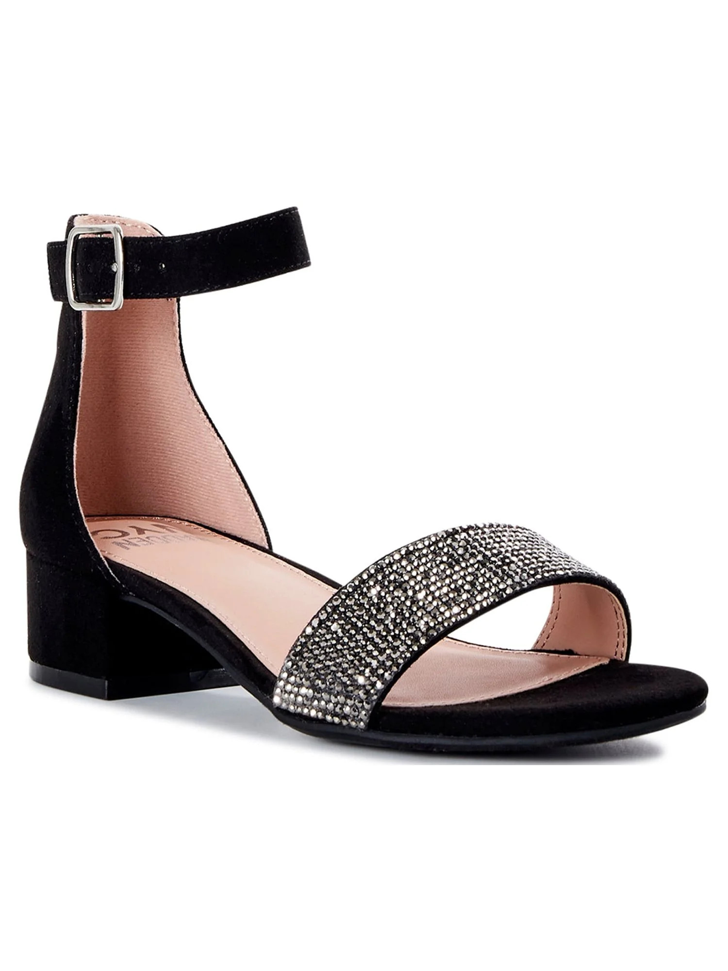 Madden NYC Girls Rhinestone Dress Shoes with Heel, Sizes 13-6 | Walmart (US)