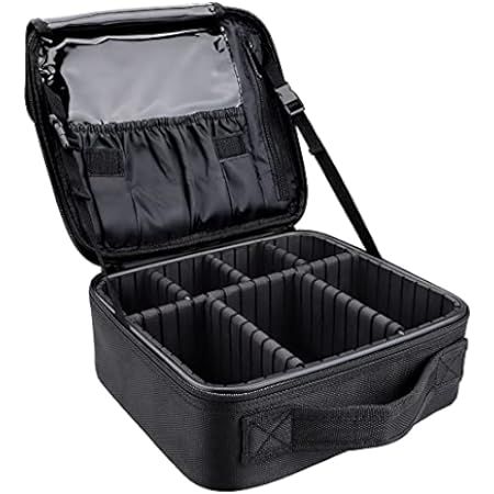 Relavel Travel Makeup Train Case Makeup Cosmetic Case Organizer Portable Artist Storage Bag with ... | Amazon (US)