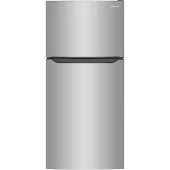 Frigidaire 20-cu ft Top-Freezer Refrigerator (Fingerprint Resistant Stainless Steel)Item #1647308... | Lowe's