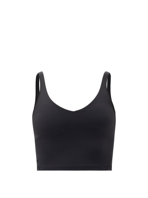 Lululemon - Align Jersey Cropped Tank Top - Womens - Black | Matches (US)