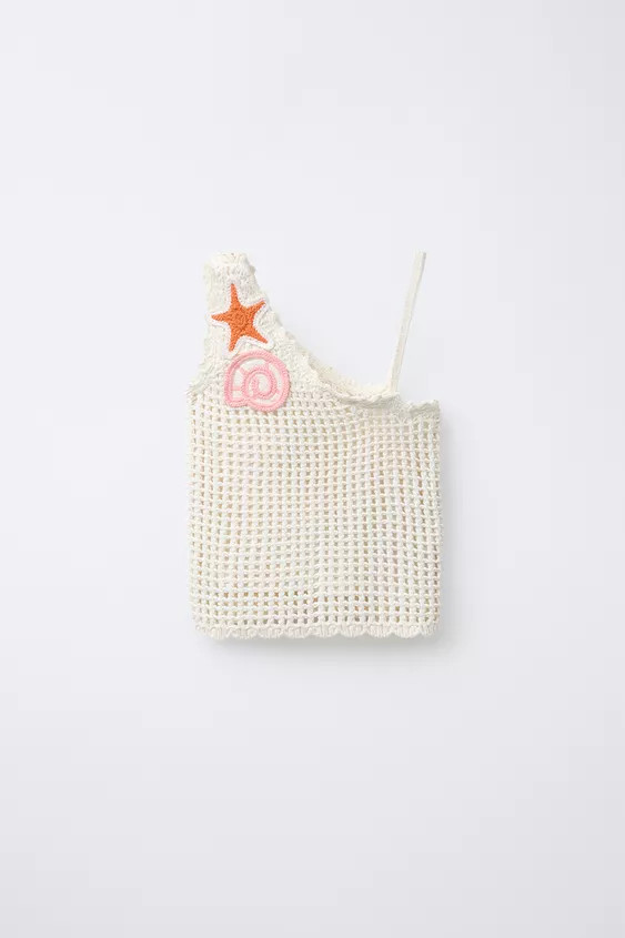 SEA PATCHES KNIT TOP | Zara US