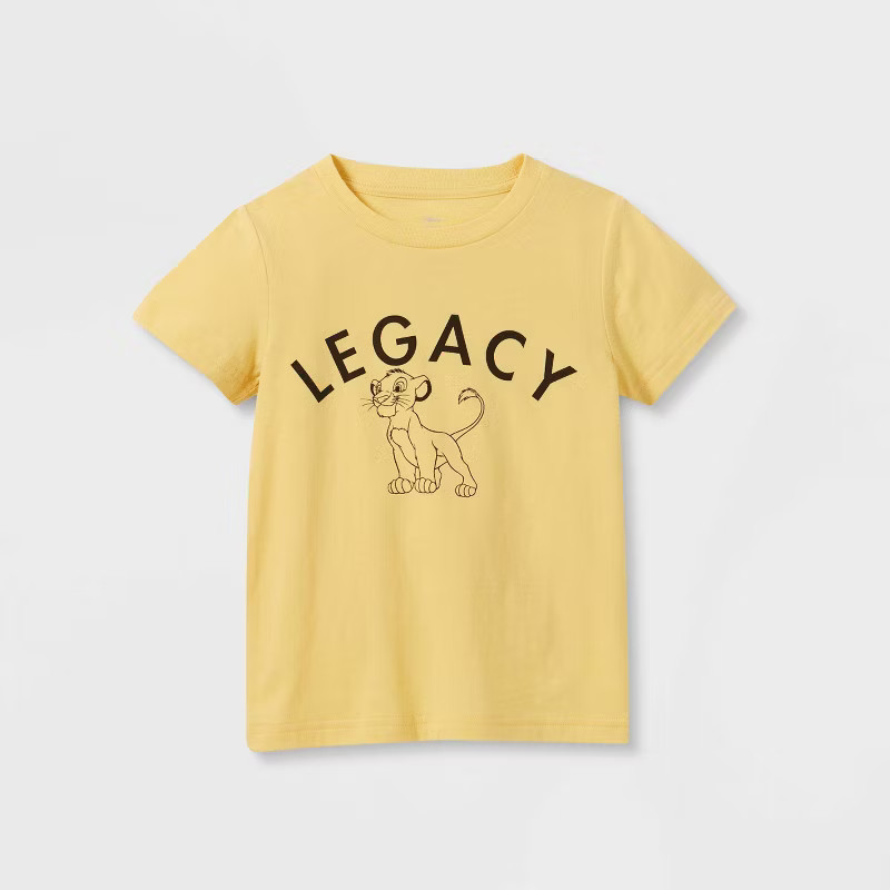 Toddler Short Sleeve The Lion King T-Shirt - Yellow | Target
