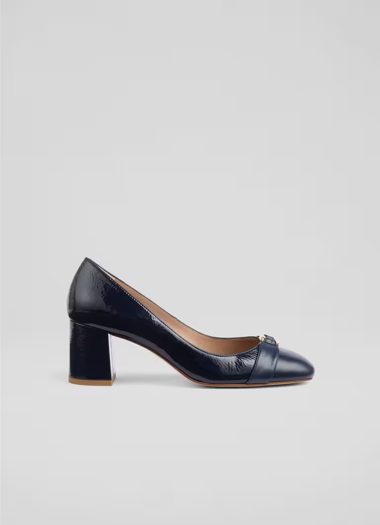 Kate Navy Block Heel Courts | L.K. Bennett (UK)
