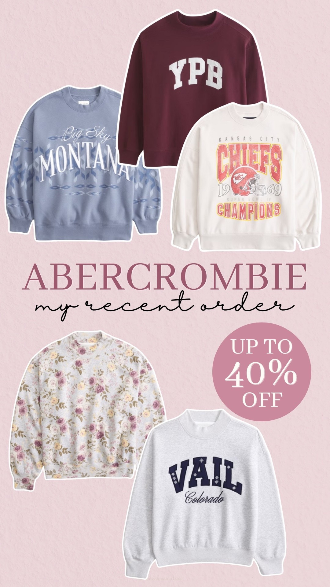 Abercrombie is up to 40% off sitewide today 👏🏻 perfect time to grab those last minute gifts for Christmas! I linked what I bought for myself 🥰

#abercrombie #crewneck #sale #discount #sweatshirts #myorder #whatIbought #haul #abercrombiehaul 

#LTKFindsUnder100 #LTKGiftGuide #LTKSaleAlert