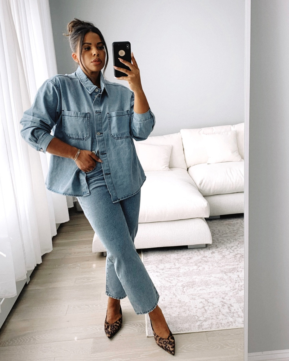 Denim on Denim 

#LTKshoecrush #LTKSeasonal #LTKFind