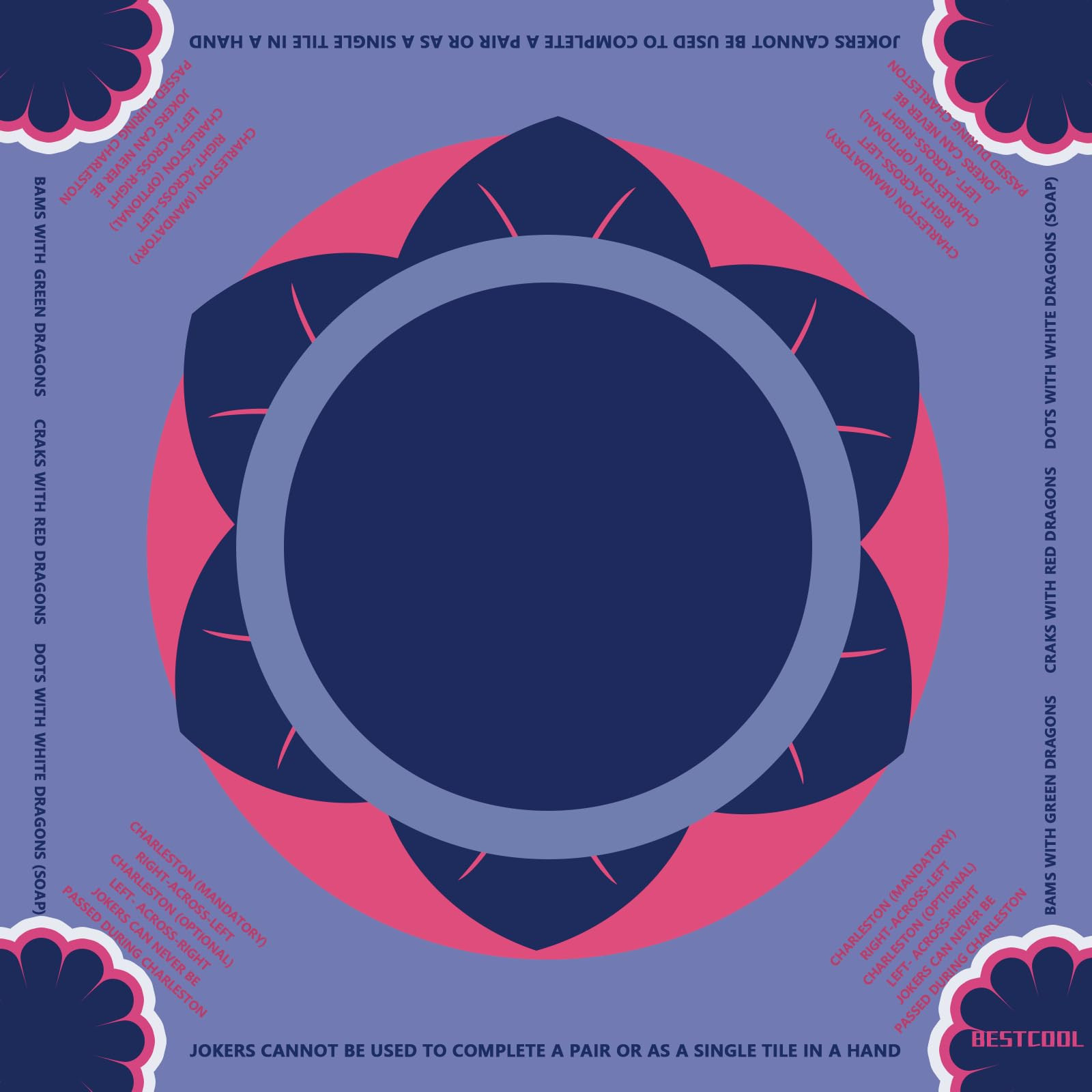 2025 Neoprene Mahjong Mat with Rules for Table, Odorless, Free of PAHs, No Creases American Mahjo... | Amazon (US)