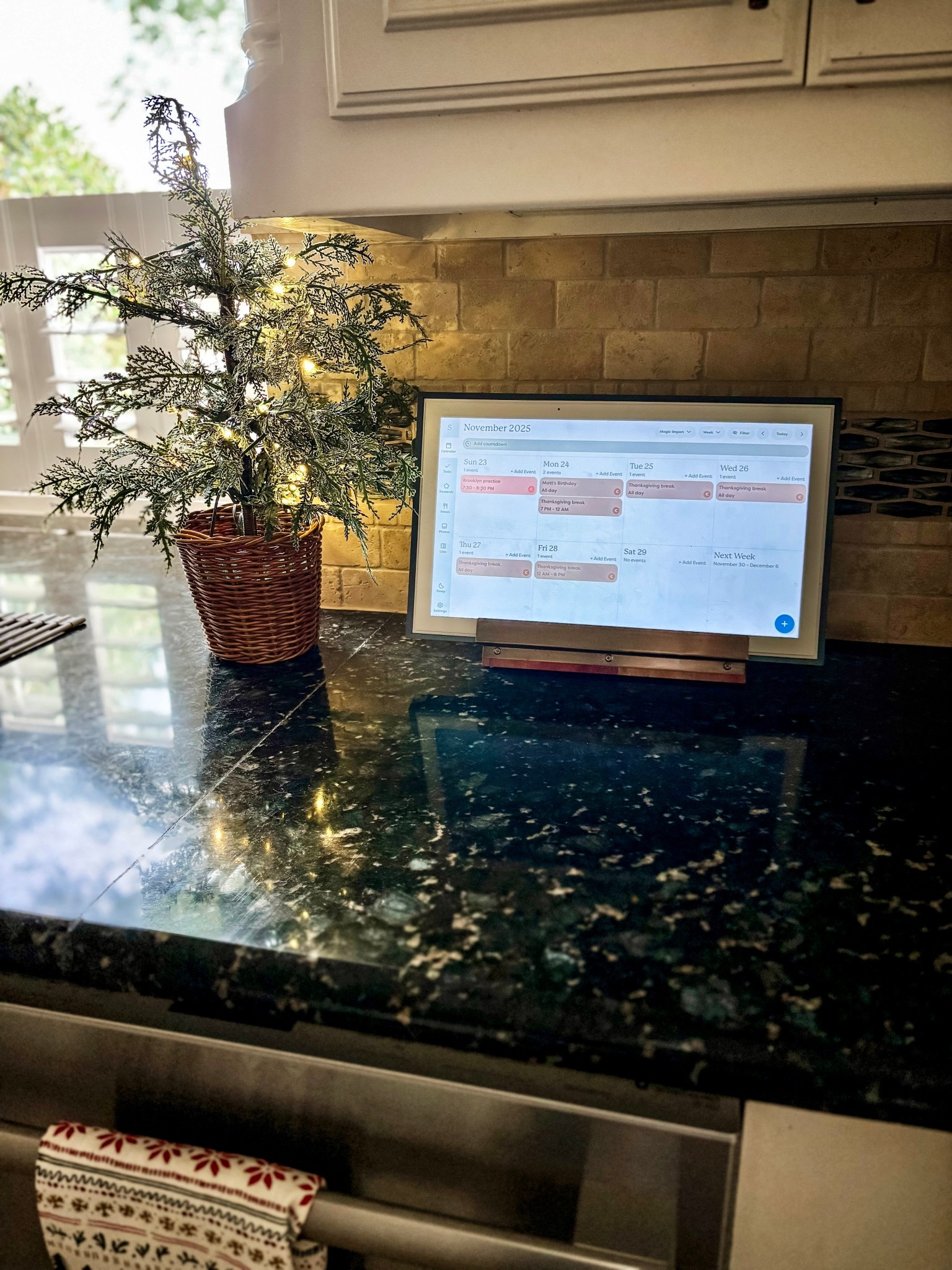 My skylight calendar is on sale!  As a busy mom of three, this helps keep me sane!  It also has a digital chore chart which is perfect for assigning and keeping up with the kids tasks!  I added it to this brass cookbook holder for a more elevated feel and love how it looks! 

#LTKHome #LTKGiftGuide #LTKCyberWeek