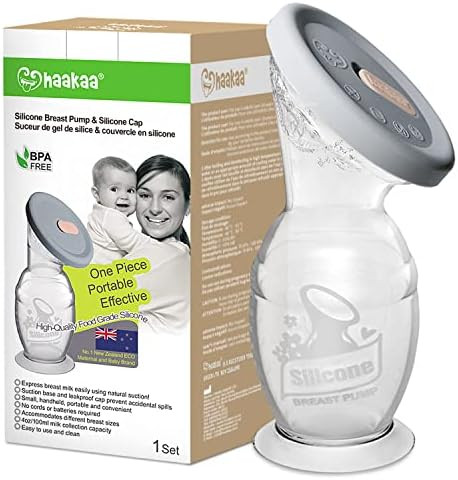 haakaa Manual Breast Pump with Base 4oz/100ml+Lid | Amazon (US)