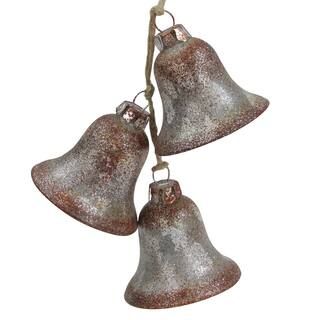 5" Silver & Brown Rustic String of Bells Glass Ornament | Michaels Stores