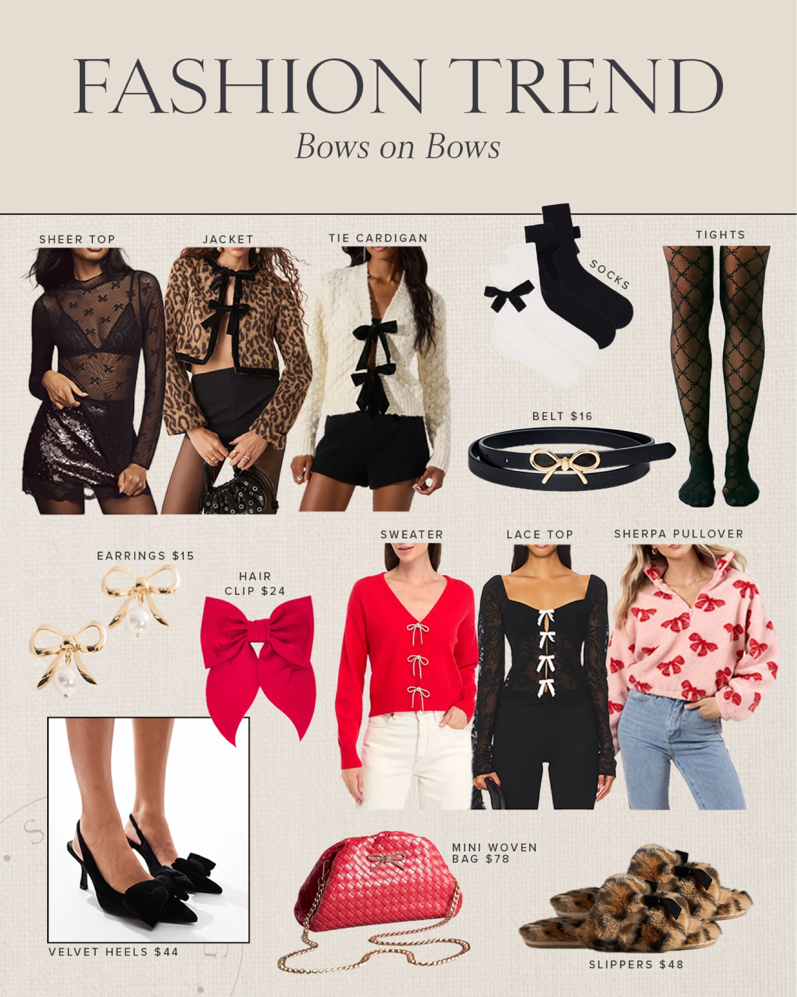 FASHION TREND \ bows on bows 🎀

Holiday party
Christmas 
Date night 
Winter outfit 

#LTKStyleTip #LTKFindsUnder100 #LTKHoliday