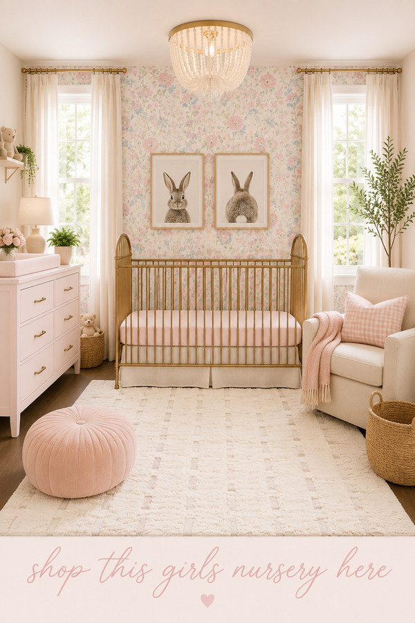 Designing a baby girl's nursery