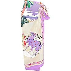 Women's Beach Swimwear Printed Long Sarong Coverups Bathing Suit Pareo Large Pashmina Wrap Skirt | Amazon (US)