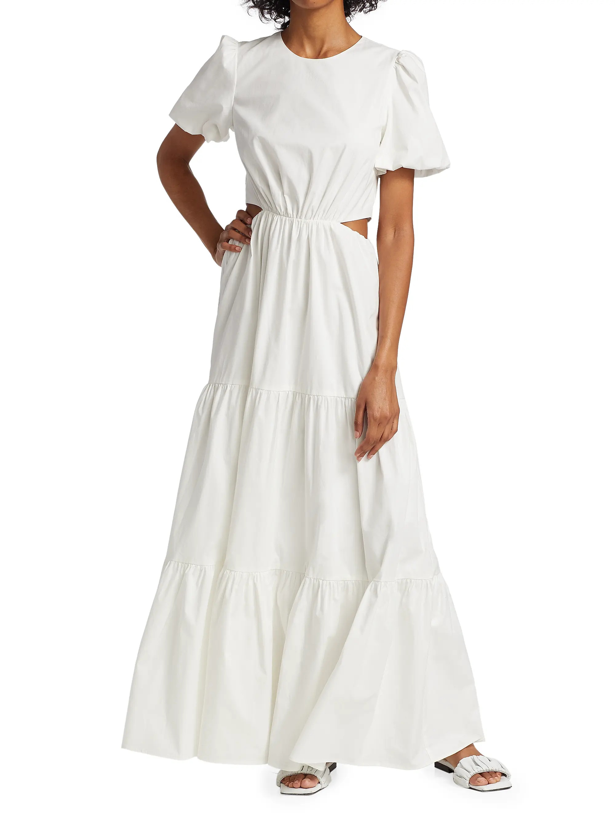 Plaza Cut-out Tiered Maxi Dress | Saks Fifth Avenue